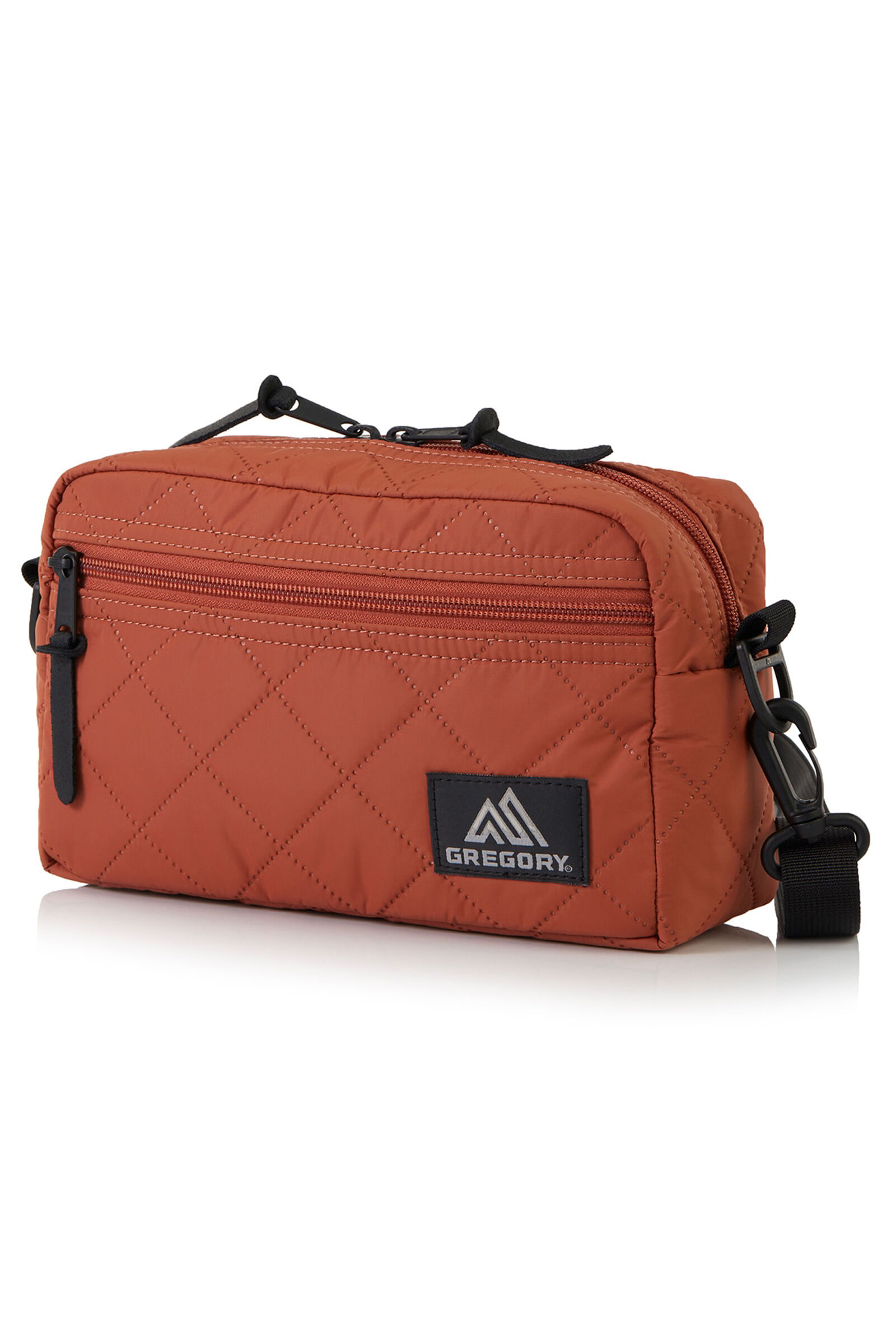 パデッドショルダーポーチM ブラウンキルティッド | グレゴリー