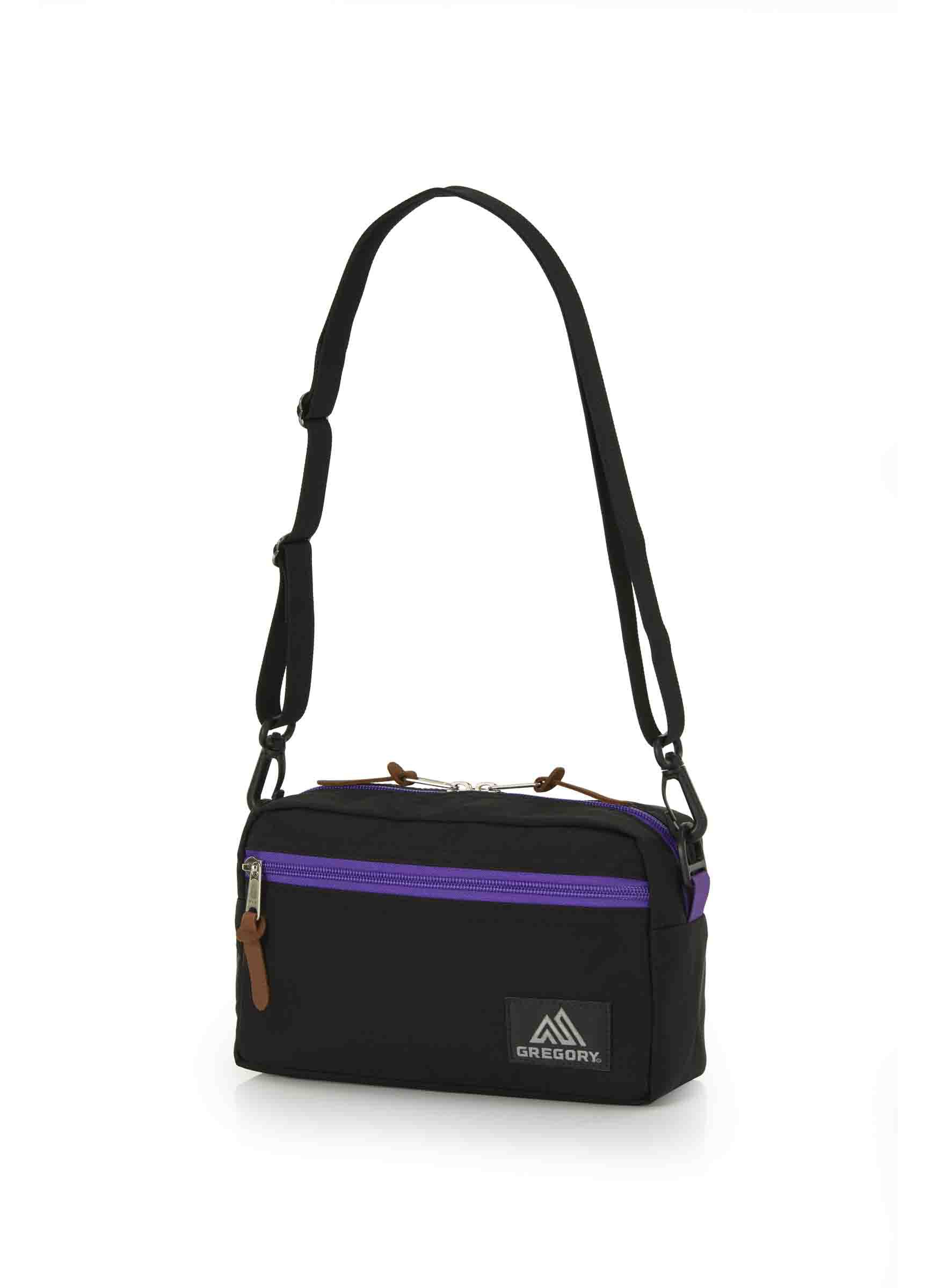 パデッドショルダーポーチM ブラック×パープル | グレゴリー公式