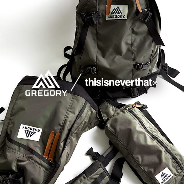 <GREGORY / thisisneverthat>コラボレーションアイテムが登場!