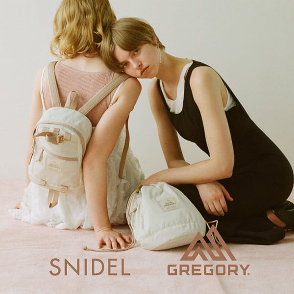 <SNIDEL×GREGORY>初のコラボレーションアイテムが登場!