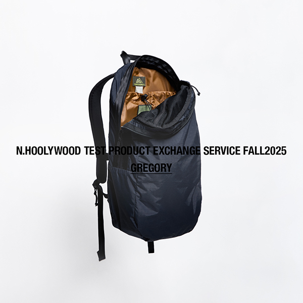 ＜N.HOOLYWOOD TEST PRODUCT EXCHANGE SERVICE × GREGORY＞新作アイテム登場！