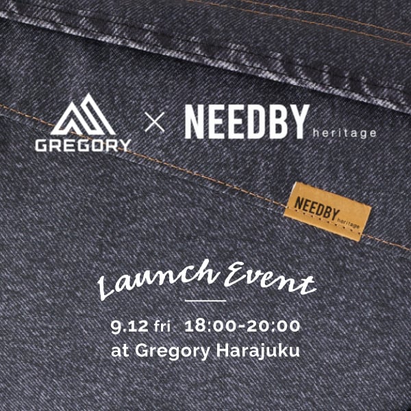 【EVENT】「GREGORY×NEEDBY heritage」ローンチイベント開催！