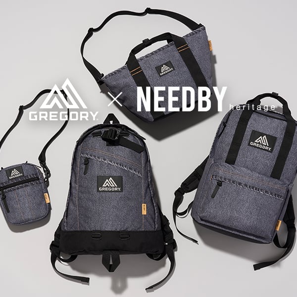 【GREGORY×NEEDBY heritage】日本製デニムの風合いを纏った コラボレーションバッグが登場
